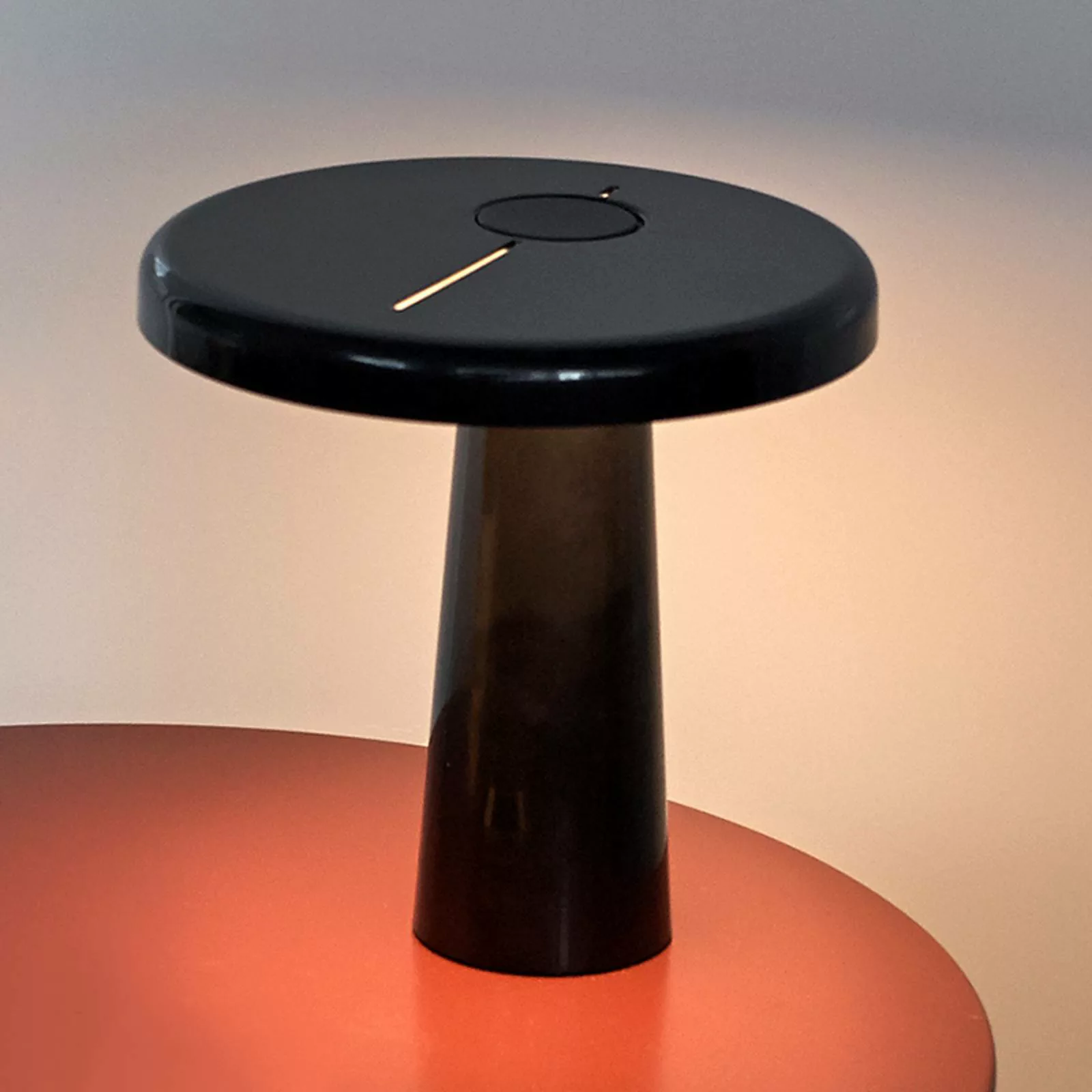 Martinelli Luce Hoop - LED-Tischleuchte in Schwarz günstig online kaufen