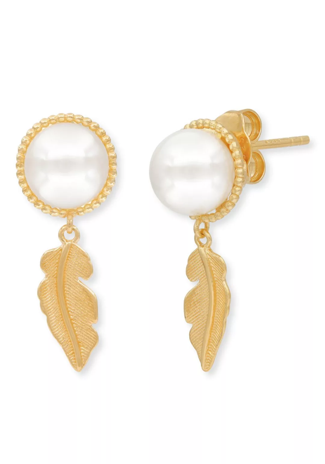 Engelsrufer Paar Ohrstecker "The glory of pearls, Feder, ERE-GLORY-FEDER-ST günstig online kaufen