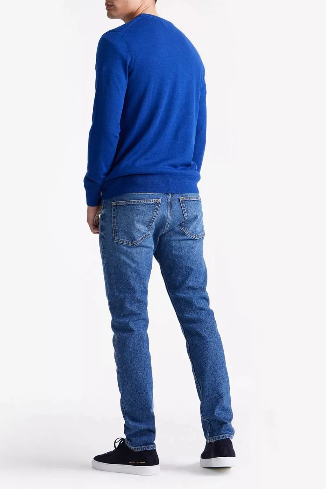 King Essentials The John Pullover Merino Royal Blau - Größe L günstig online kaufen