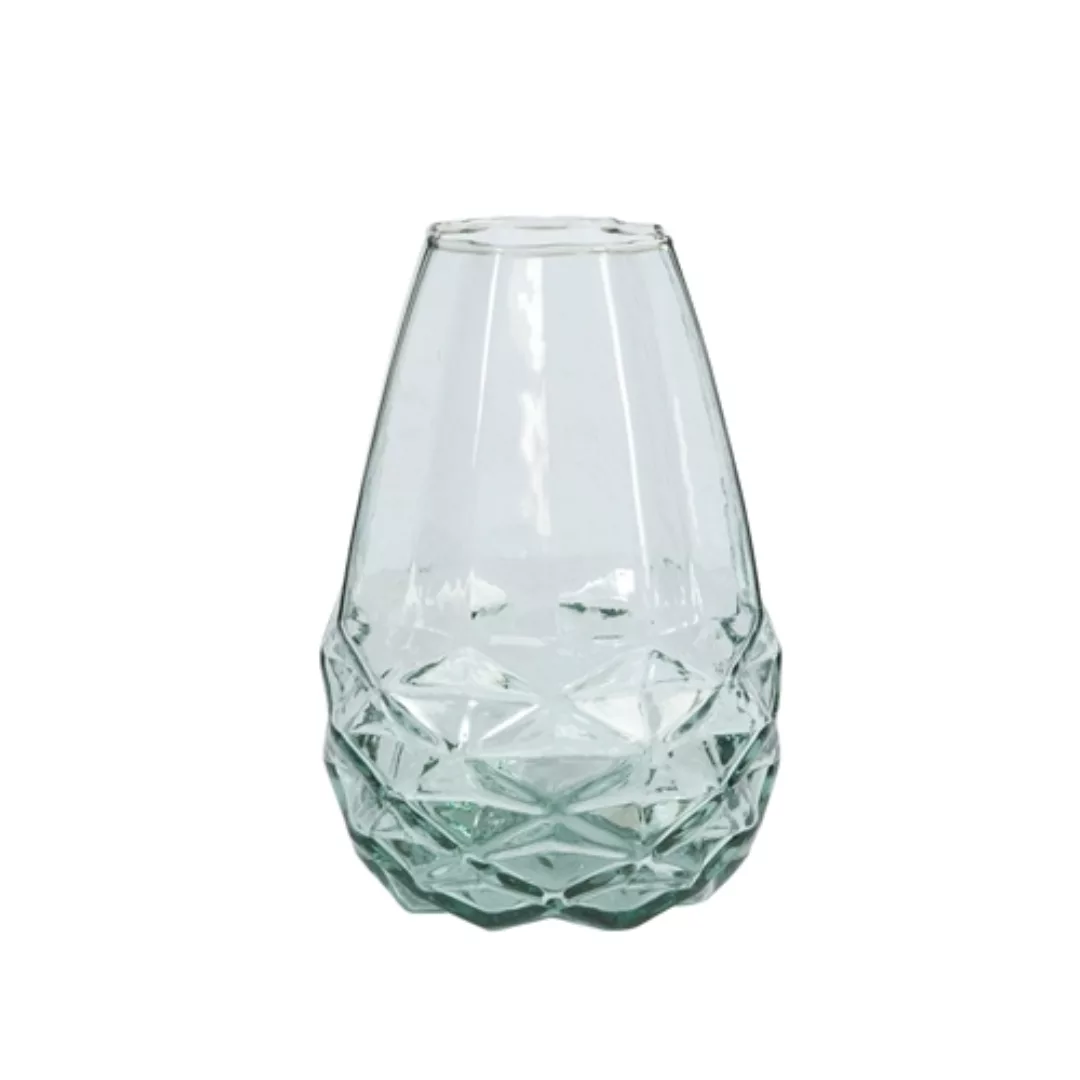 Fairtrade Vase Diamant - Recyclingglas günstig online kaufen