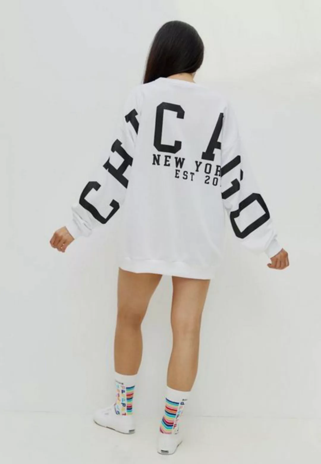 Worldclassca Longsweatshirt Worldclassca Oversized Sweatshirt CHICAGO Langa günstig online kaufen