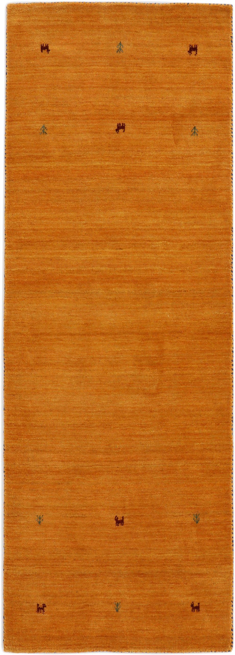 carpetfine Wollteppich »Gabbeh Uni, auch als Läufer und Rund erhältlich«, r günstig online kaufen