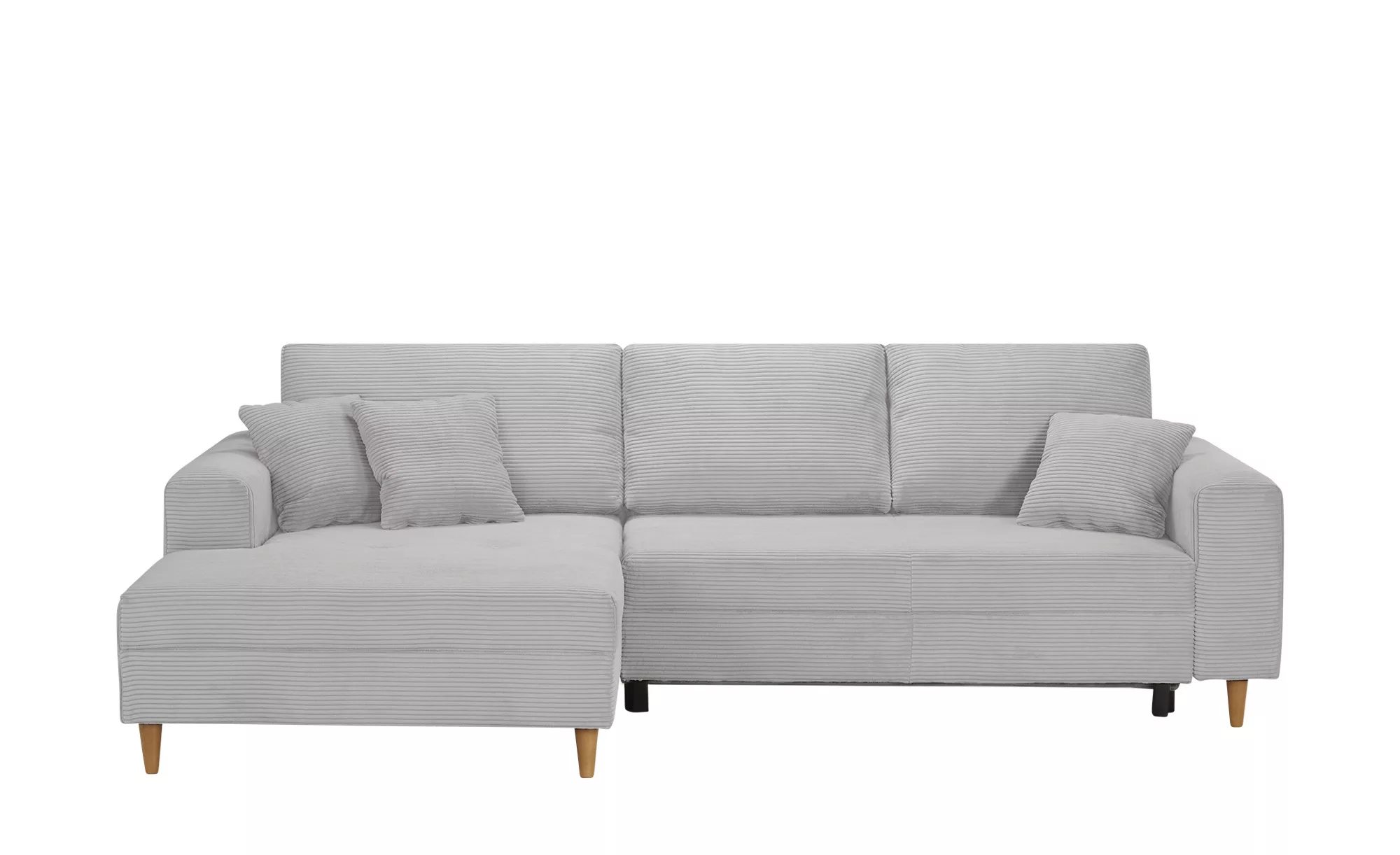 Ecksofa mit Schlaffunktion  Benedita ¦ grau ¦ Maße (cm): B: 275 H: 91 T: 17 günstig online kaufen