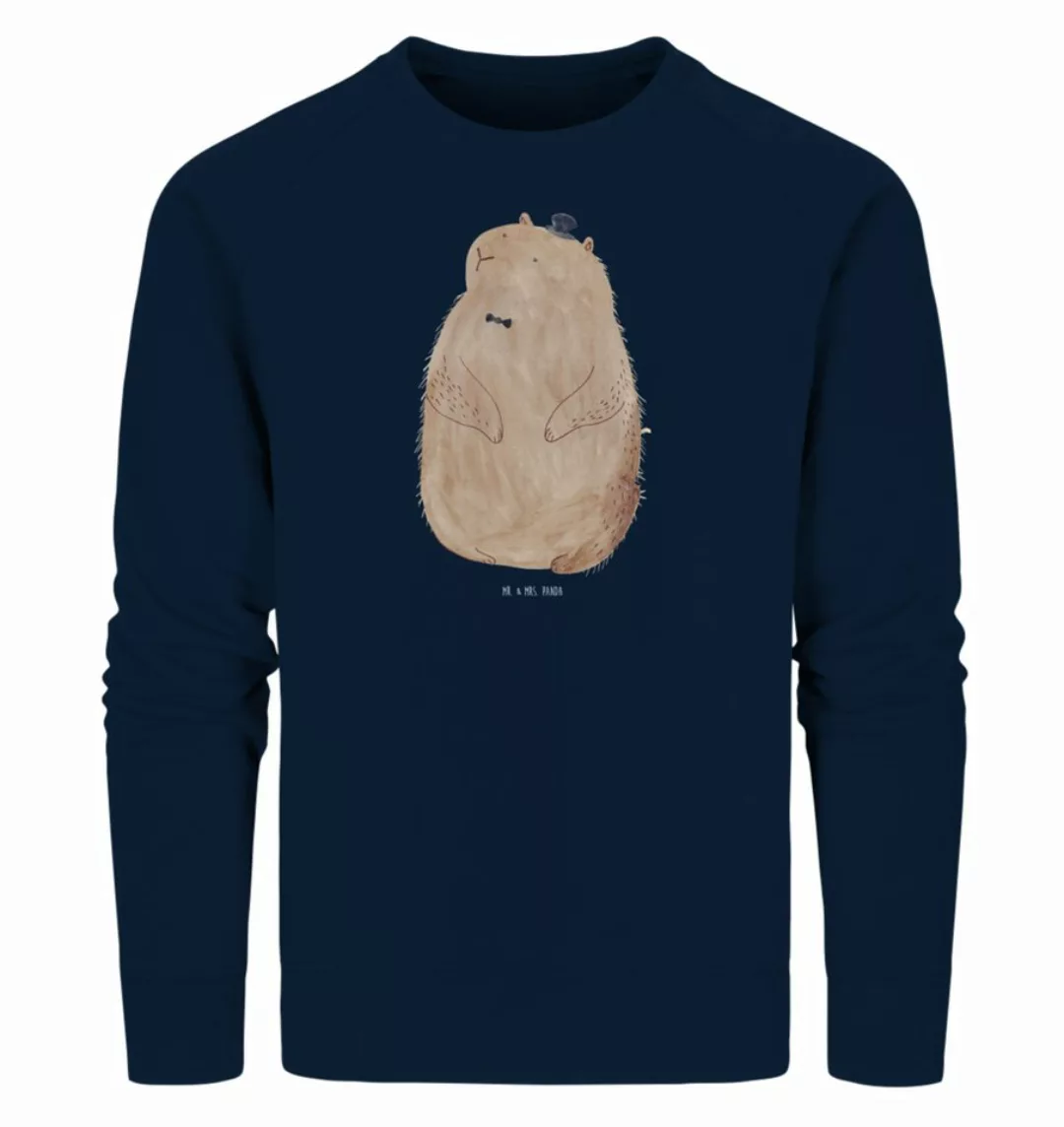 Mr. & Mrs. Panda Longpullover Größe M Murmeltier - French Navy - Geschenk, günstig online kaufen