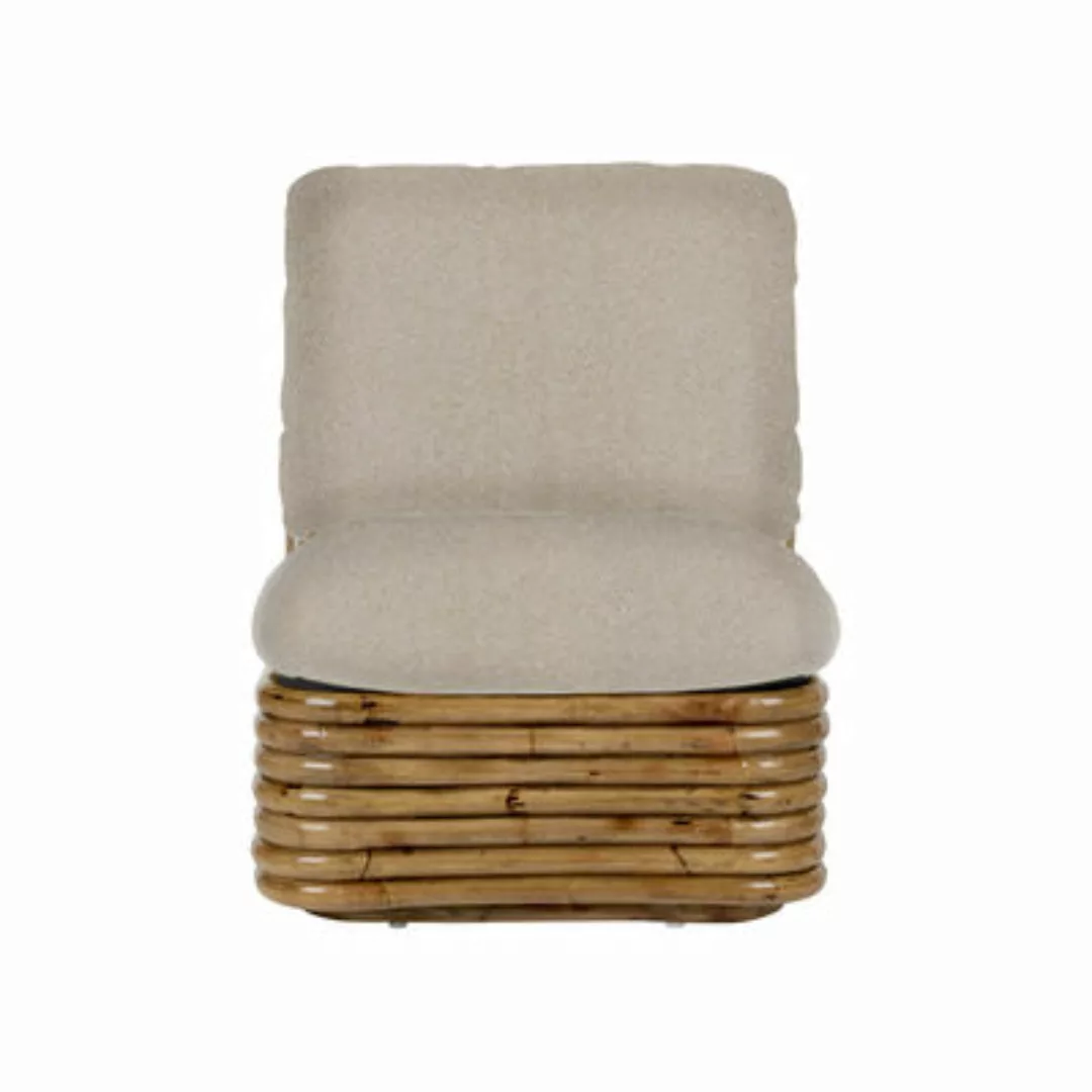 Gepolsterter Sessel Bohemian ‘72 textil faser weiß beige / Neuauflage des O günstig online kaufen