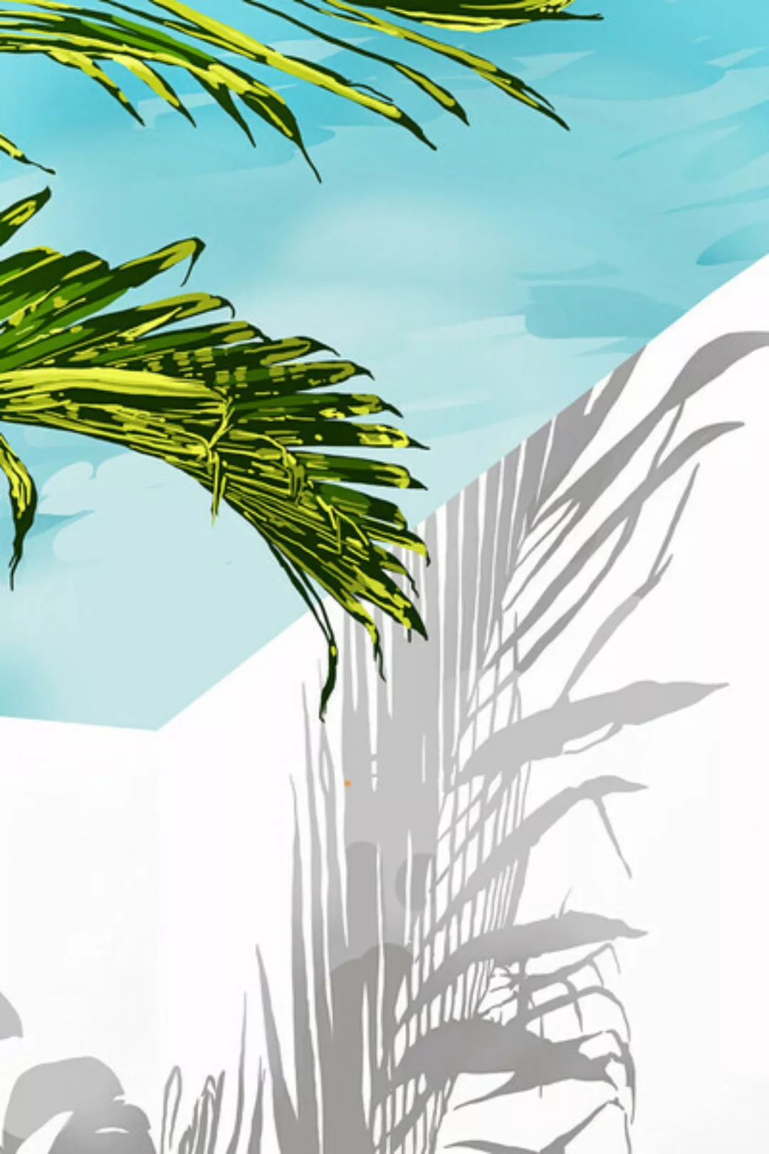 Poster / Leinwandbild - Palms In My Backyard günstig online kaufen