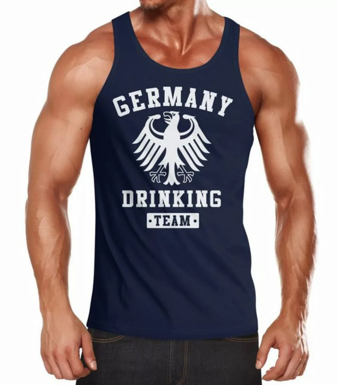 MoonWorks Tanktop Deutschland Herren Tanktop Germany Drinking Bier Team Adl günstig online kaufen