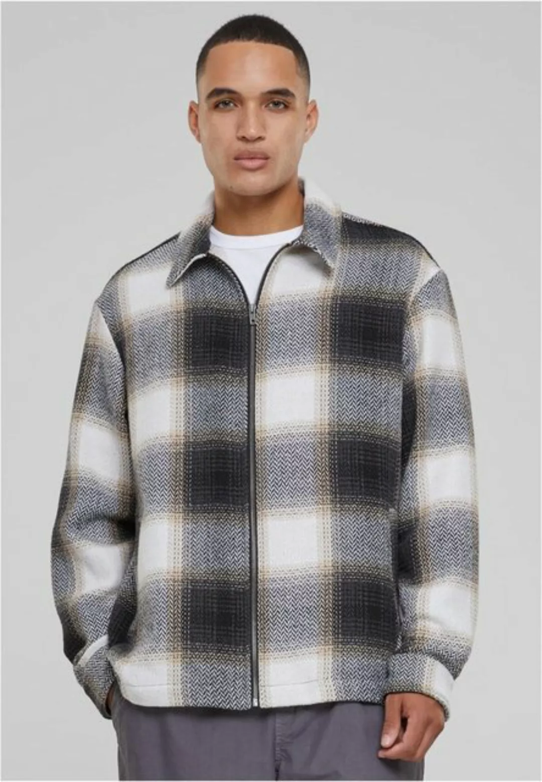 URBAN CLASSICS Outdoorhemd Zipped Shirt Jacket Herren Hemdjacke günstig online kaufen