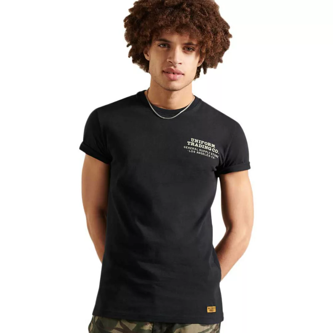 Superdry Workwear Graphic 220 Kurzarm T-shirt S Black günstig online kaufen