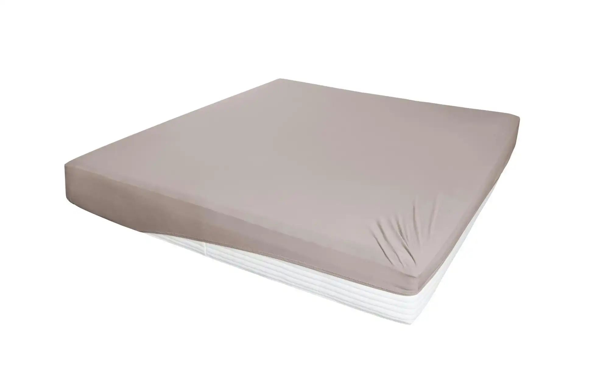 como Jersey-Elasthan Boxspringbetttuch   ¦ beige ¦ Maße (cm): B: 150 H: 26 günstig online kaufen