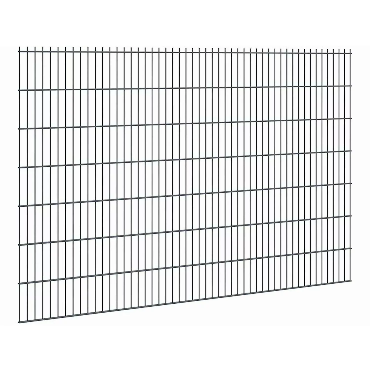 Doppelstabmattenzaun Stärke 8/6/8 Anthrazit 143 x 251 cm günstig online kaufen