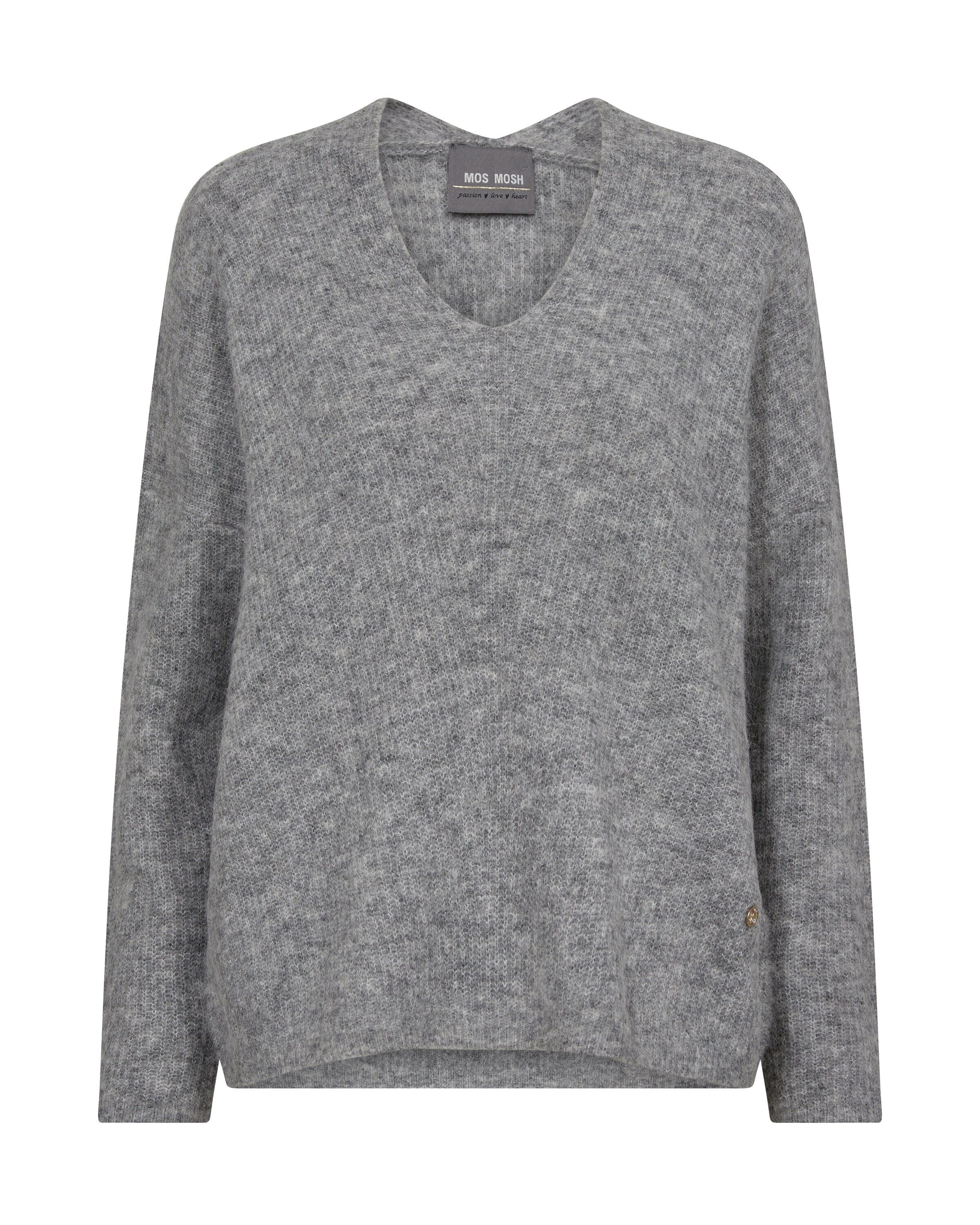 Mos Mosh V-Ausschnitt-Pullover (1-tlg) Plain/ohne Details günstig online kaufen
