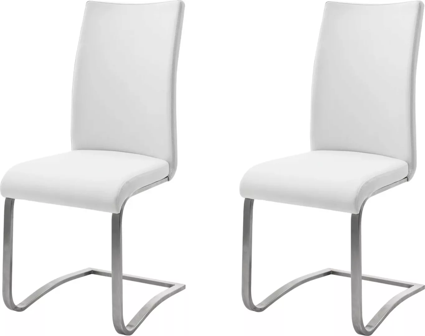 MCA furniture Freischwinger "Arco", (Set), 2 St., Leder, Stuhl mit Echtlede günstig online kaufen