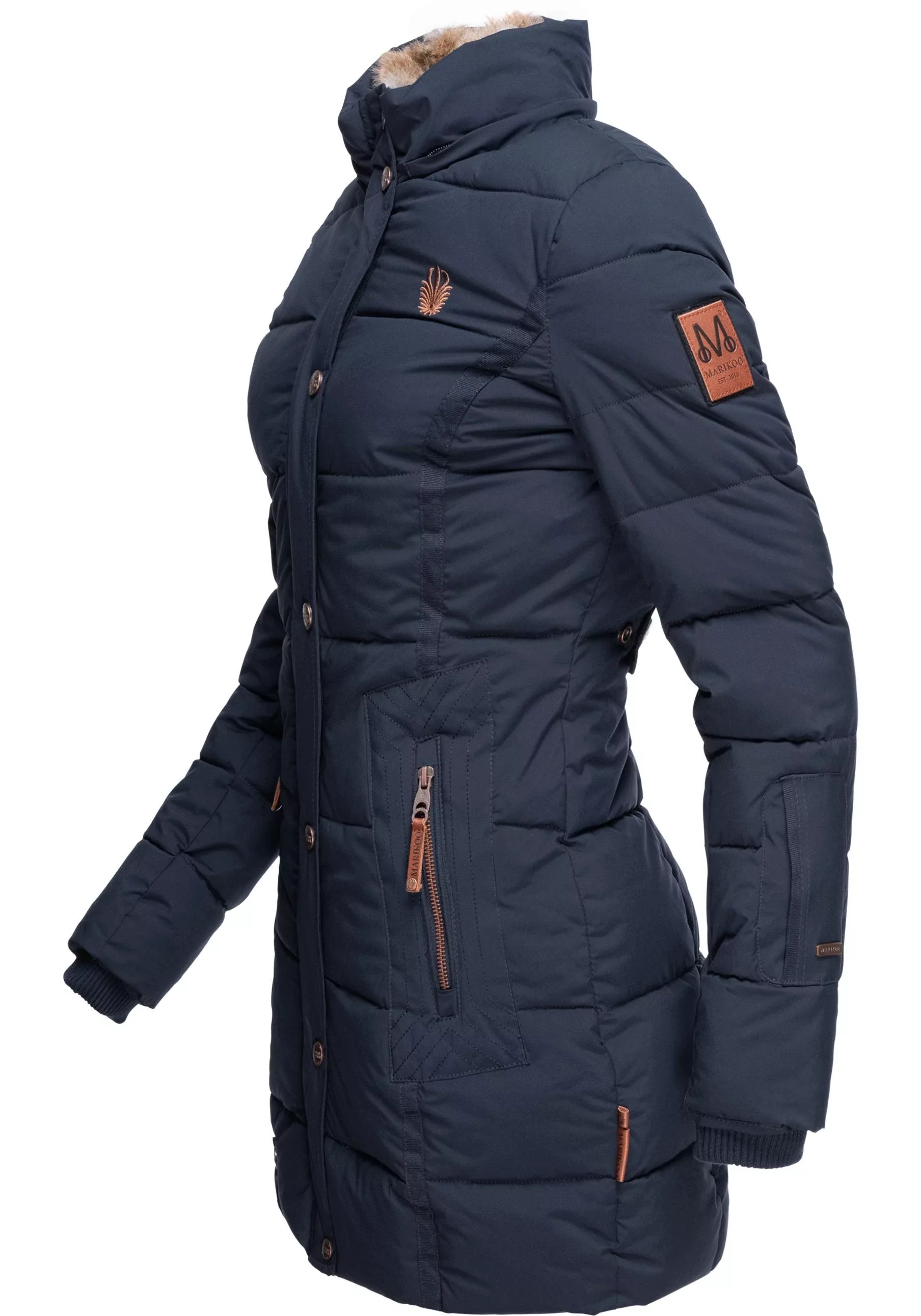 Marikoo Wintermantel "Lieblings Jacke", stylischer Winter Steppmantel m. Ku günstig online kaufen