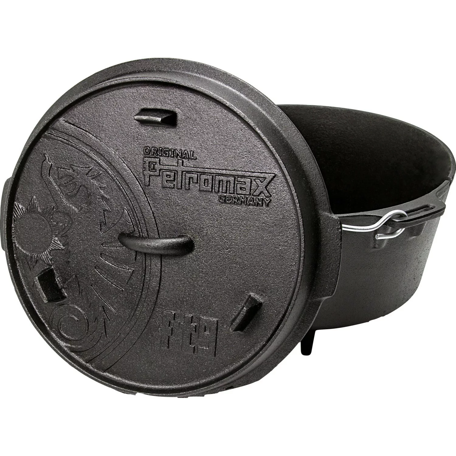 Petromax Dutch Oven FT9 Schwarz mit Standfüßen 7,5 l Ø 23,9 cm günstig online kaufen