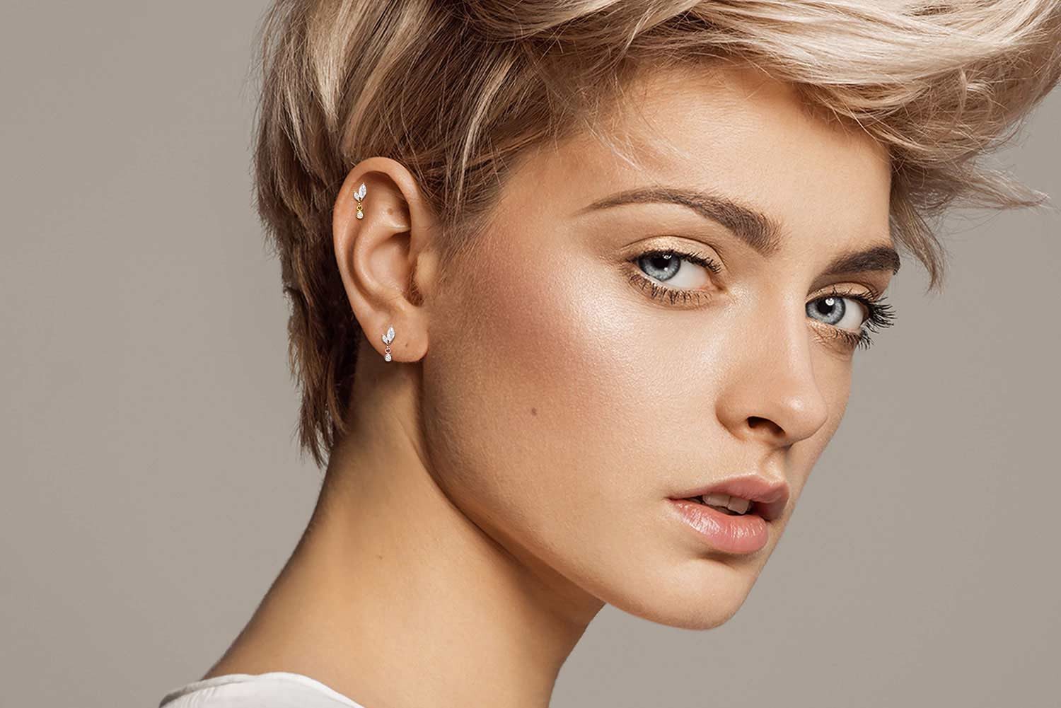 PIERCINGLINE Piercing-Set Titan Ohrpiercing mit Innengewinde günstig online kaufen