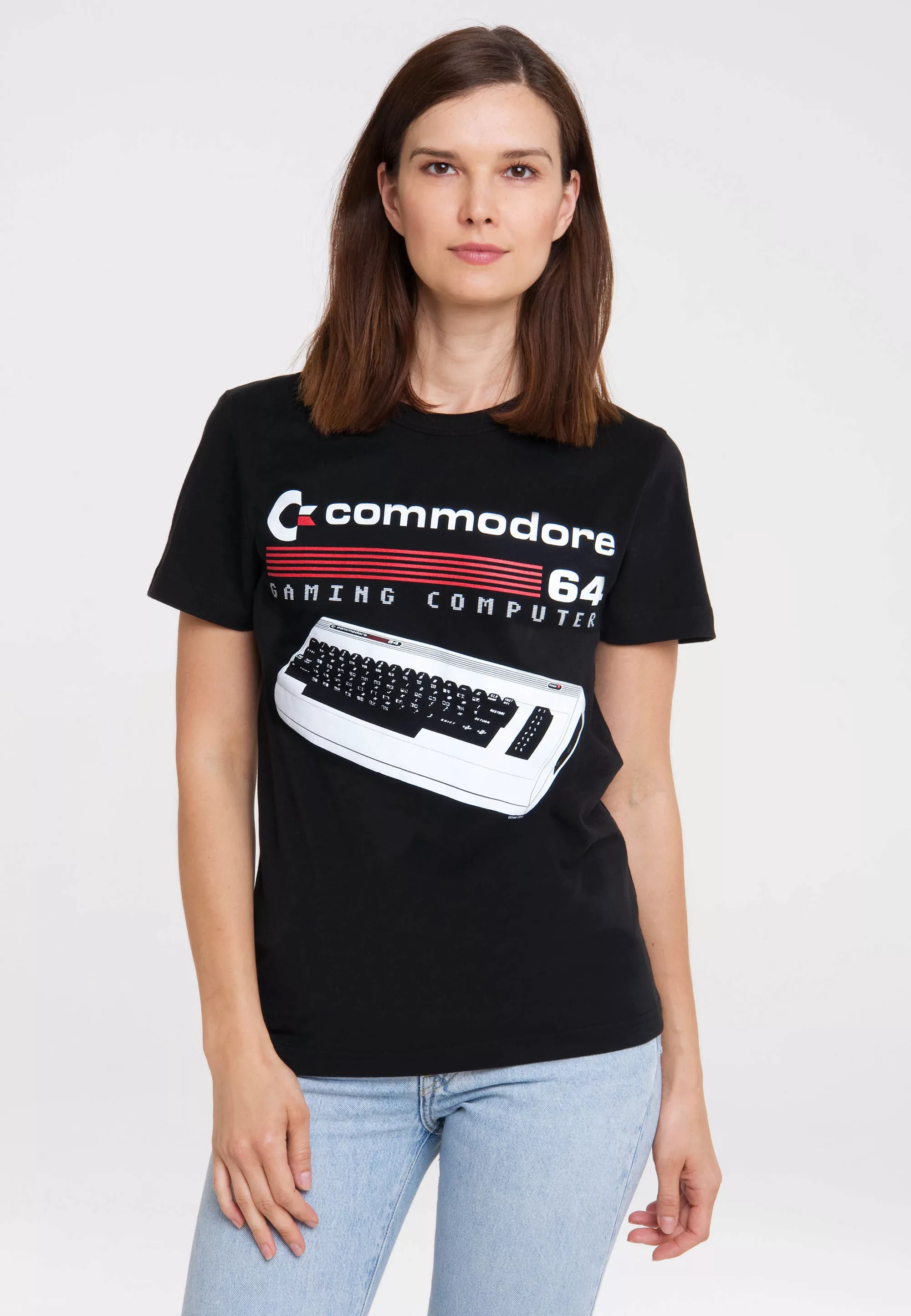 LOGOSHIRT T-Shirt "Commodore - Gaming Computer", mit coolem Print günstig online kaufen