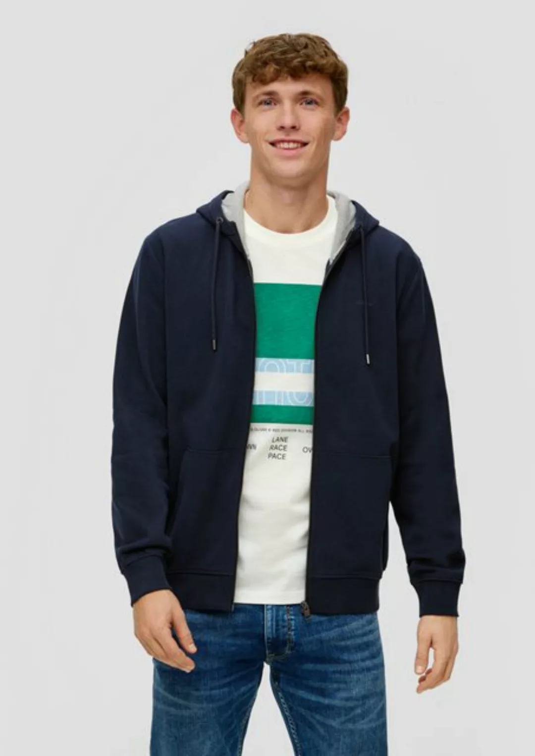 s.Oliver Allwetterjacke Sweatshirt Jacke mit Kapuze günstig online kaufen