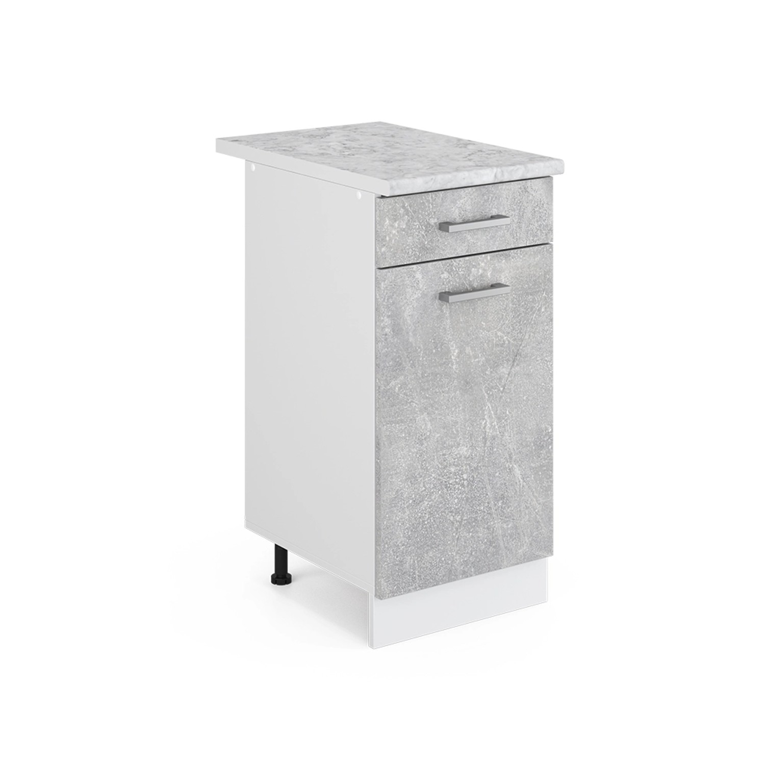 Vicco Unterschrank R-Line, Beton/Weiß, 40 cm, günstig online kaufen