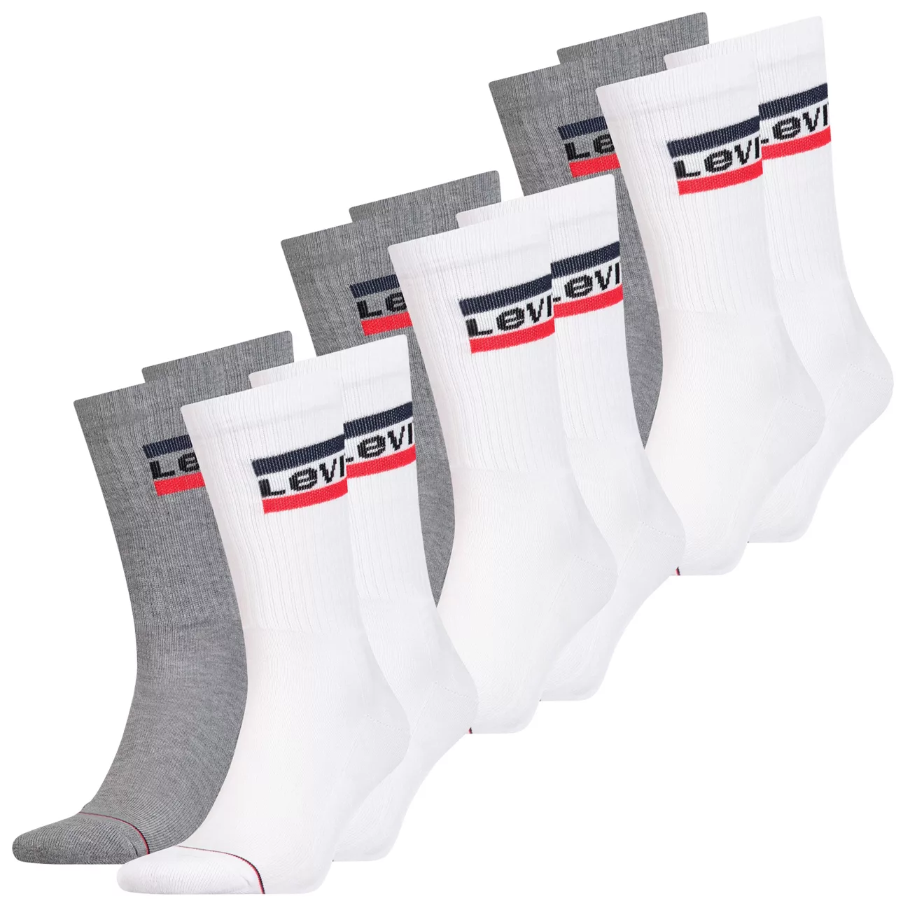 Levis Unisex Sportsocken Regular Cut Sportswear Logo 4er 6er 8er Multipack günstig online kaufen