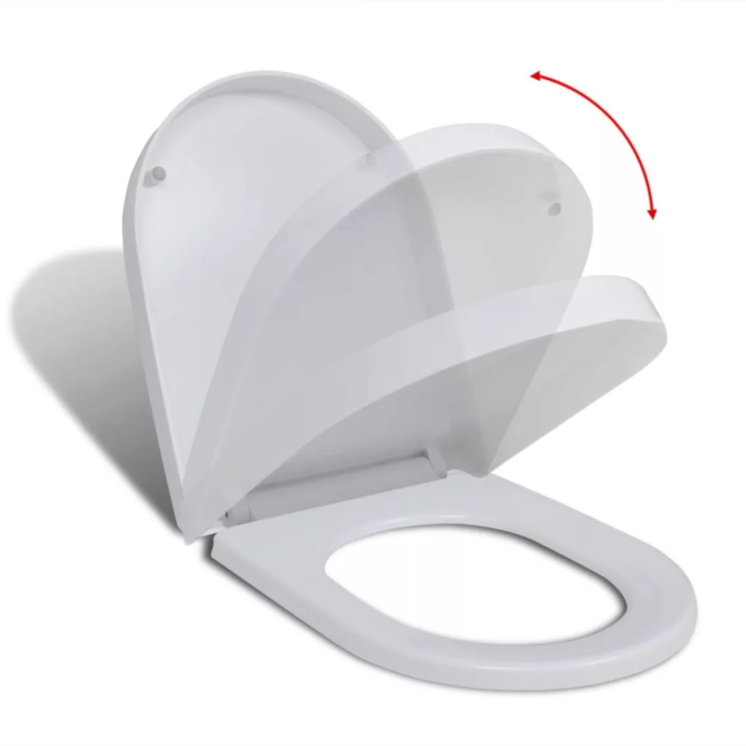 Toilettensitz Mit Absenkautomatik Und Quick-release Weiß Eckig günstig online kaufen