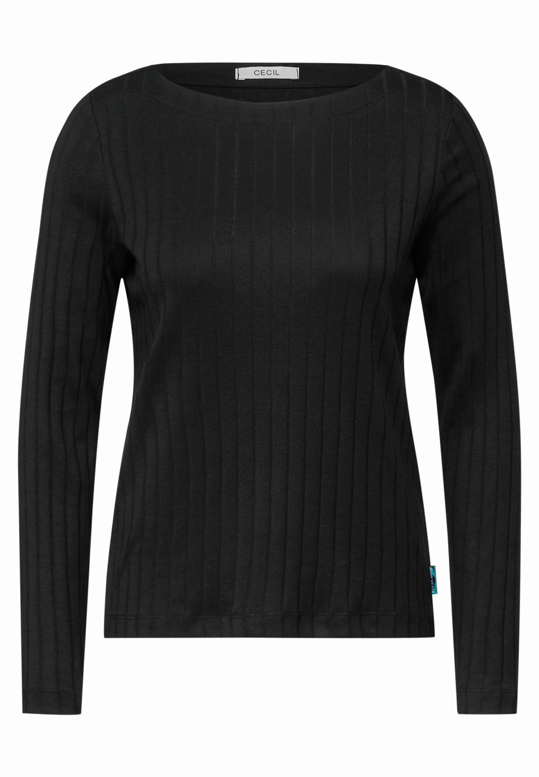CECIL T-Shirt TOS Solid Rib Basic günstig online kaufen