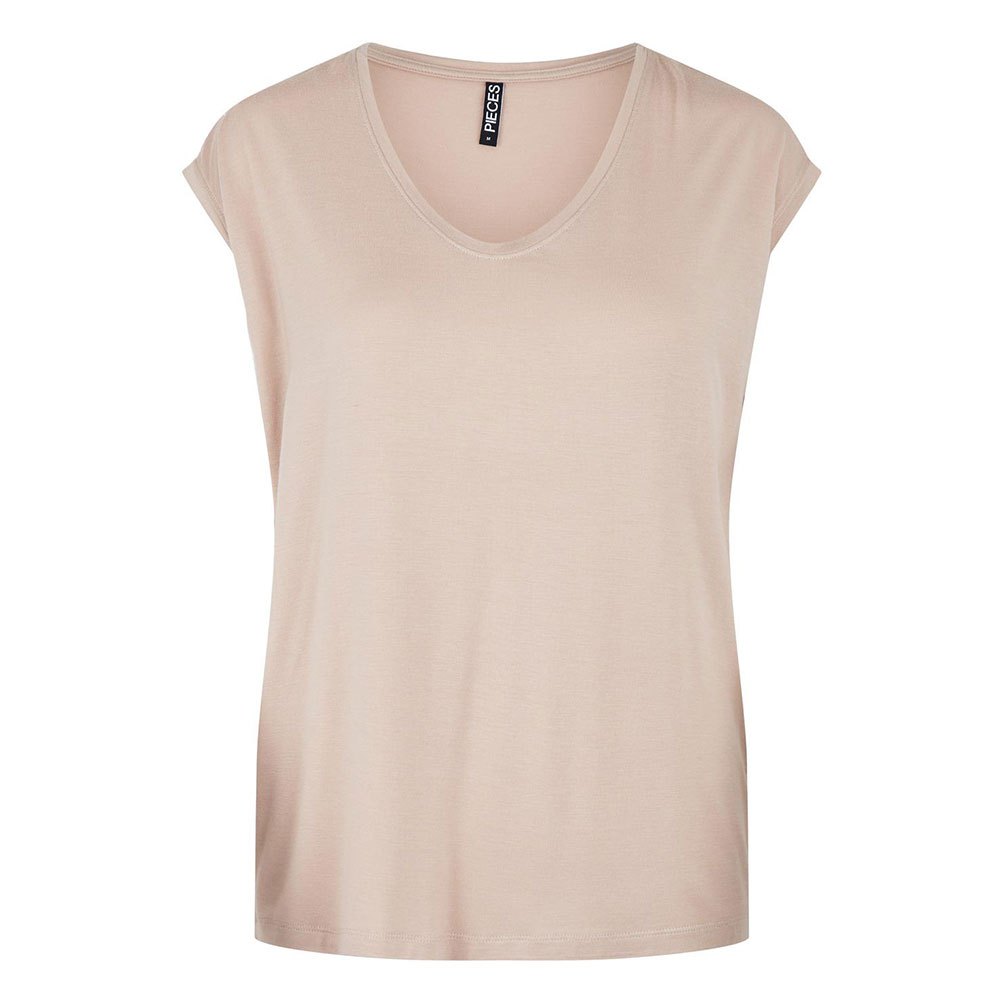 Pieces Billo Einfarbiges T-shirt Mit Kurzen Ärmeln M Misty Rose günstig online kaufen
