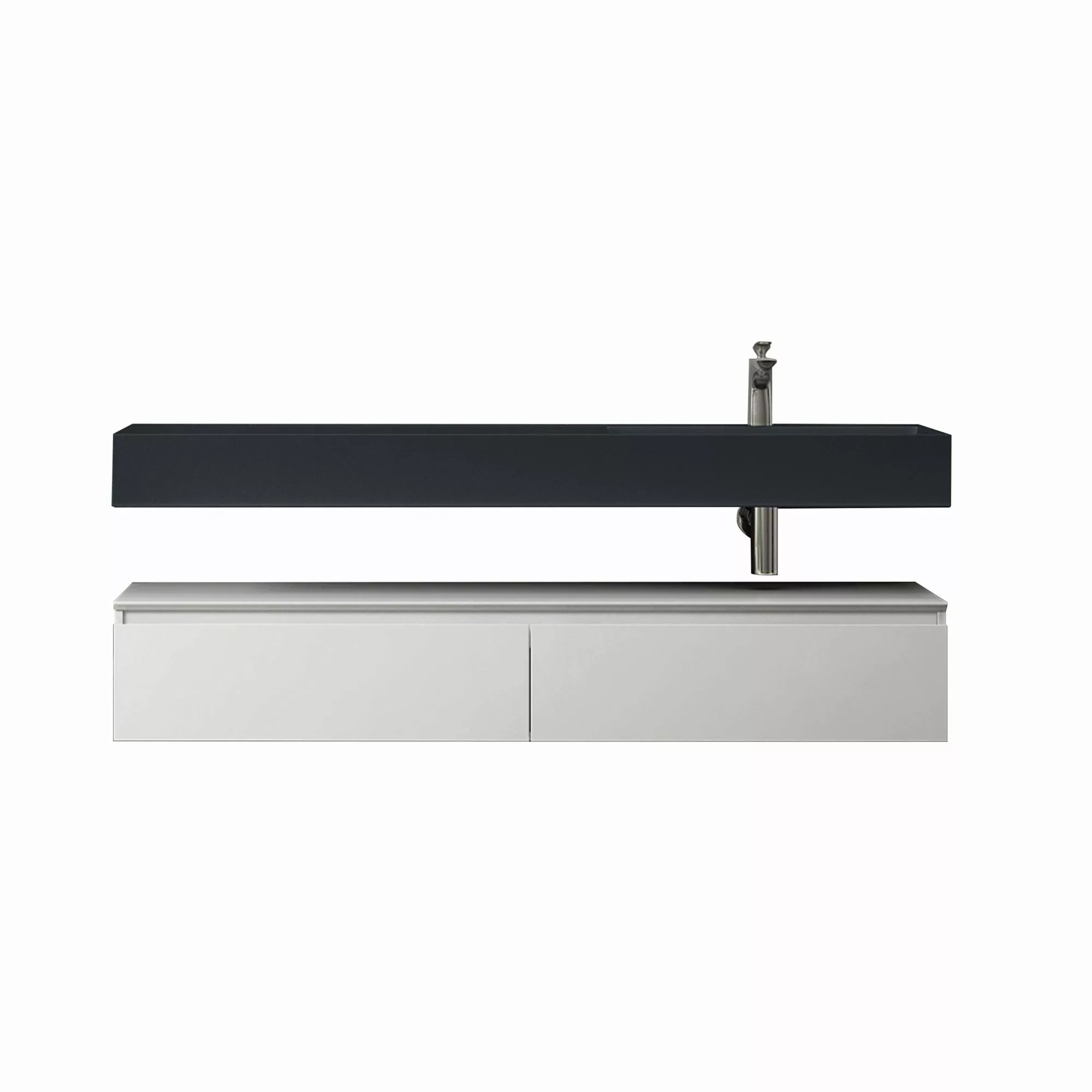doporro Badmöbel-Set Waschtisch mit Unterschrank 150cm günstig online kaufen