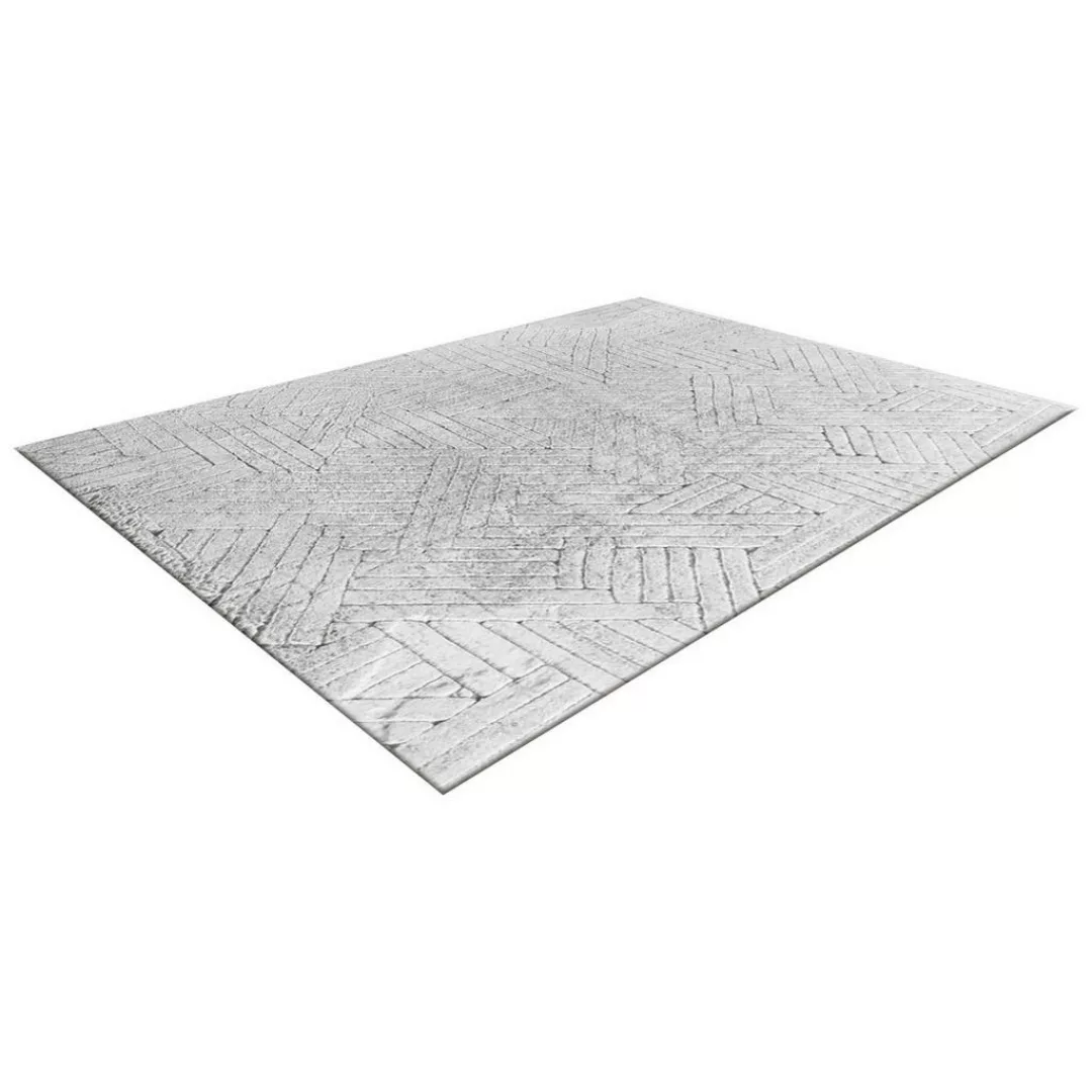 Teppich Moyo High Low silber B/L: ca. 120x160 cm günstig online kaufen