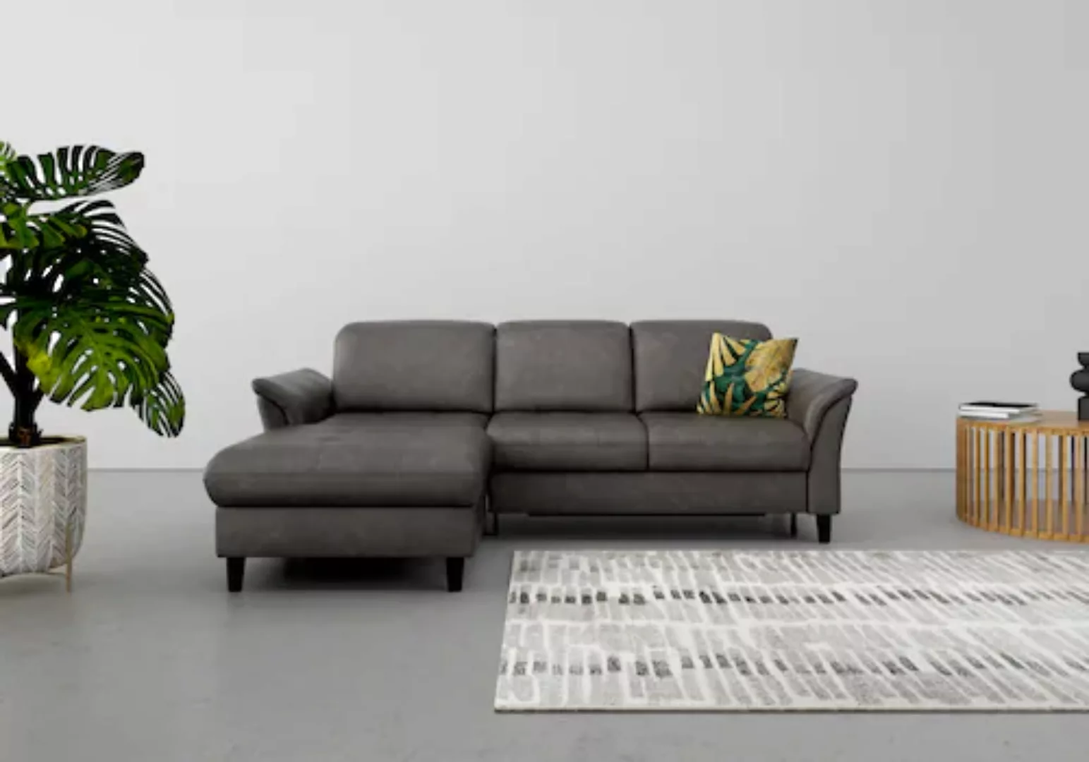 sit&more Ecksofa »Maggiore L-Form«, wahlweise mit Kopfteilverstellung, Bett günstig online kaufen