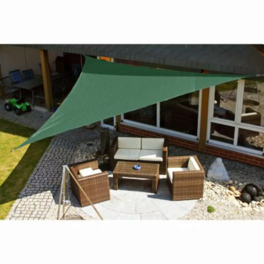 Eduplay Sonnensegel, Dreieck, 5 x 5 x 5 m grün günstig online kaufen