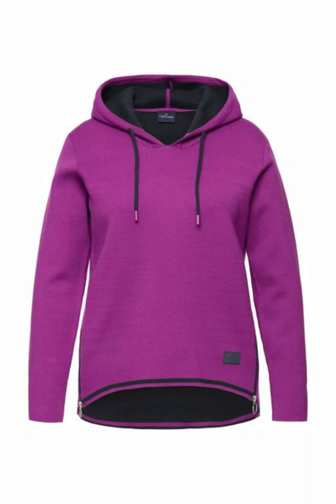 Laurasøn Wollpullover Hoodie Doubleface Kapuze Langarm günstig online kaufen