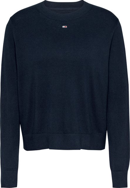 Tommy Jeans Strickpullover TJW ESSENTIAL CREW NECK SWEATER mit Logostickere günstig online kaufen