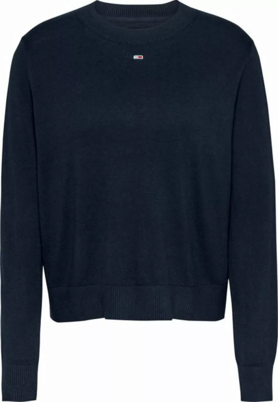 Tommy Jeans Strickpullover TJW ESSENTIAL CREW NECK SWEATER mit Logostickere günstig online kaufen