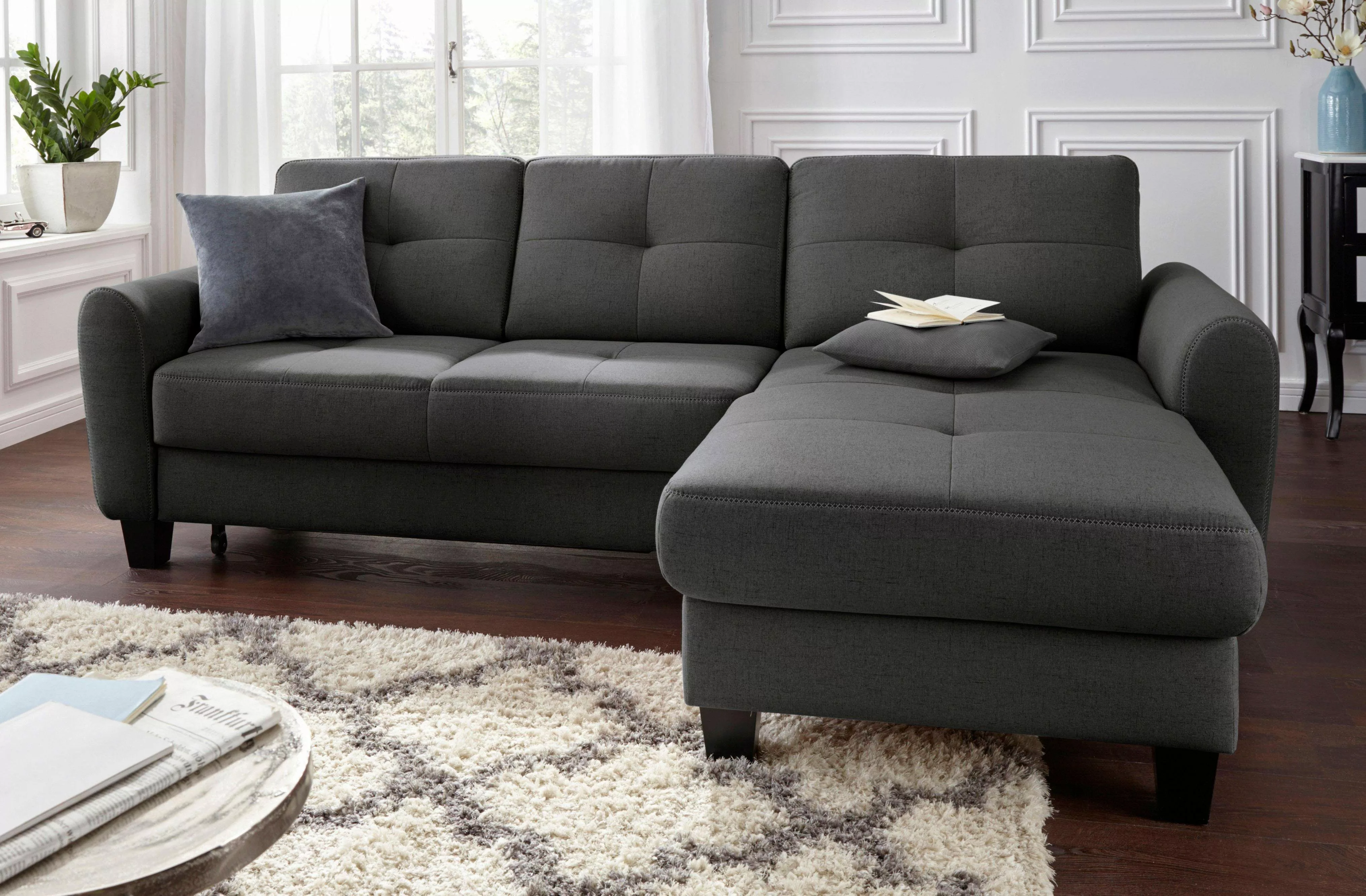 sit&more Ecksofa Varese L-Form, mit Federkern, günstig online kaufen