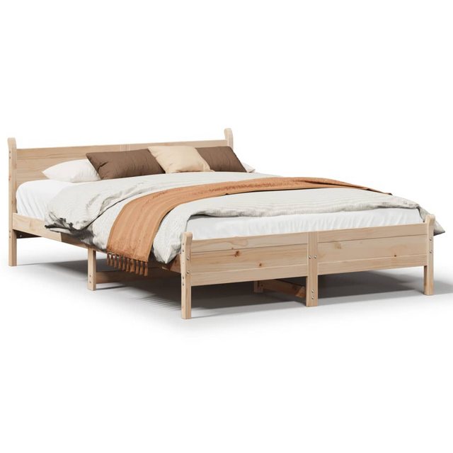 vidaXL Bett, Massivholzbett ohne Matratze 140x190 cm Kiefernholz günstig online kaufen