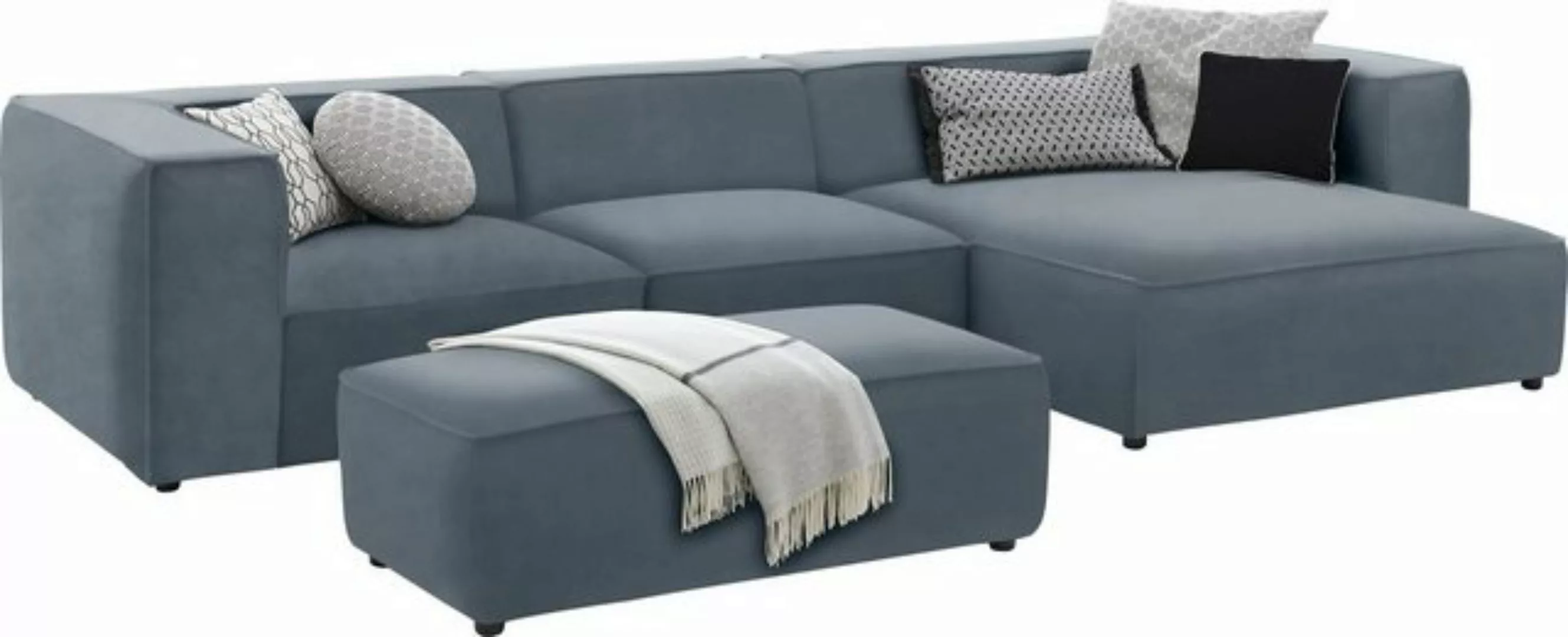 W.SCHILLIG Ecksofa "around-the-block", mit eleganter Biese, mit Federkern, günstig online kaufen