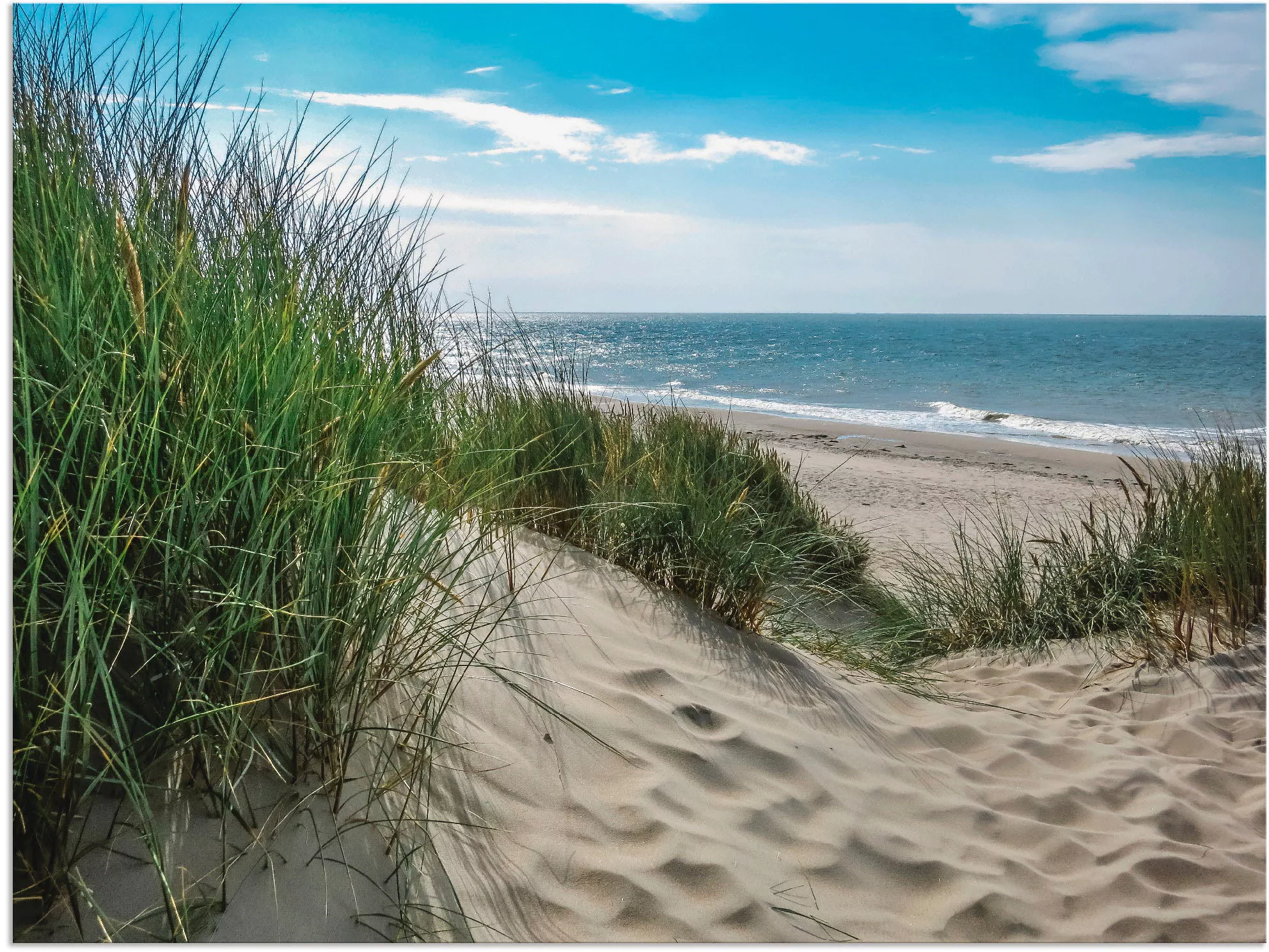 Artland Wandbild "Dünenlandschaft im Sommer an der Nordsee", Strand, (1 St. günstig online kaufen