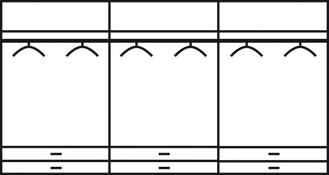 rauch Kleiderschrank "Hersbruck", mit 6 Schubkästen günstig online kaufen