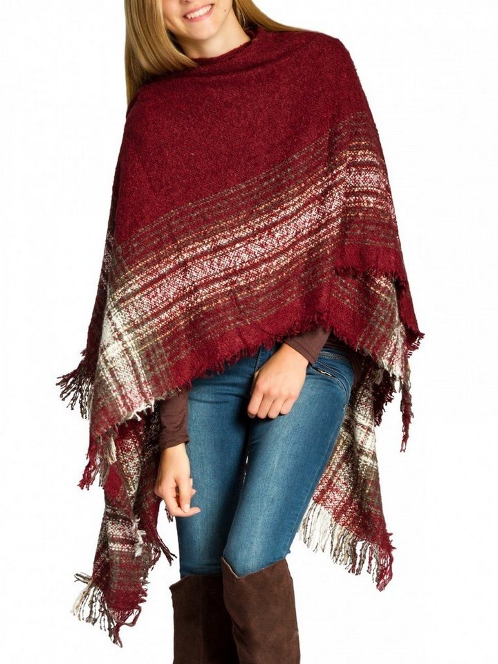 Caspar Poncho Caspar PON010 Damen Poncho günstig online kaufen