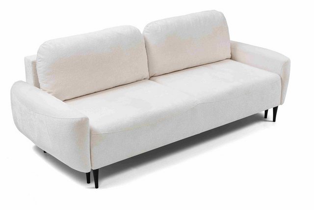 Furnix Schlafsofa Beatric 2-er Sofa ausziehbar Liegefläche 140x200 cm Beige günstig online kaufen