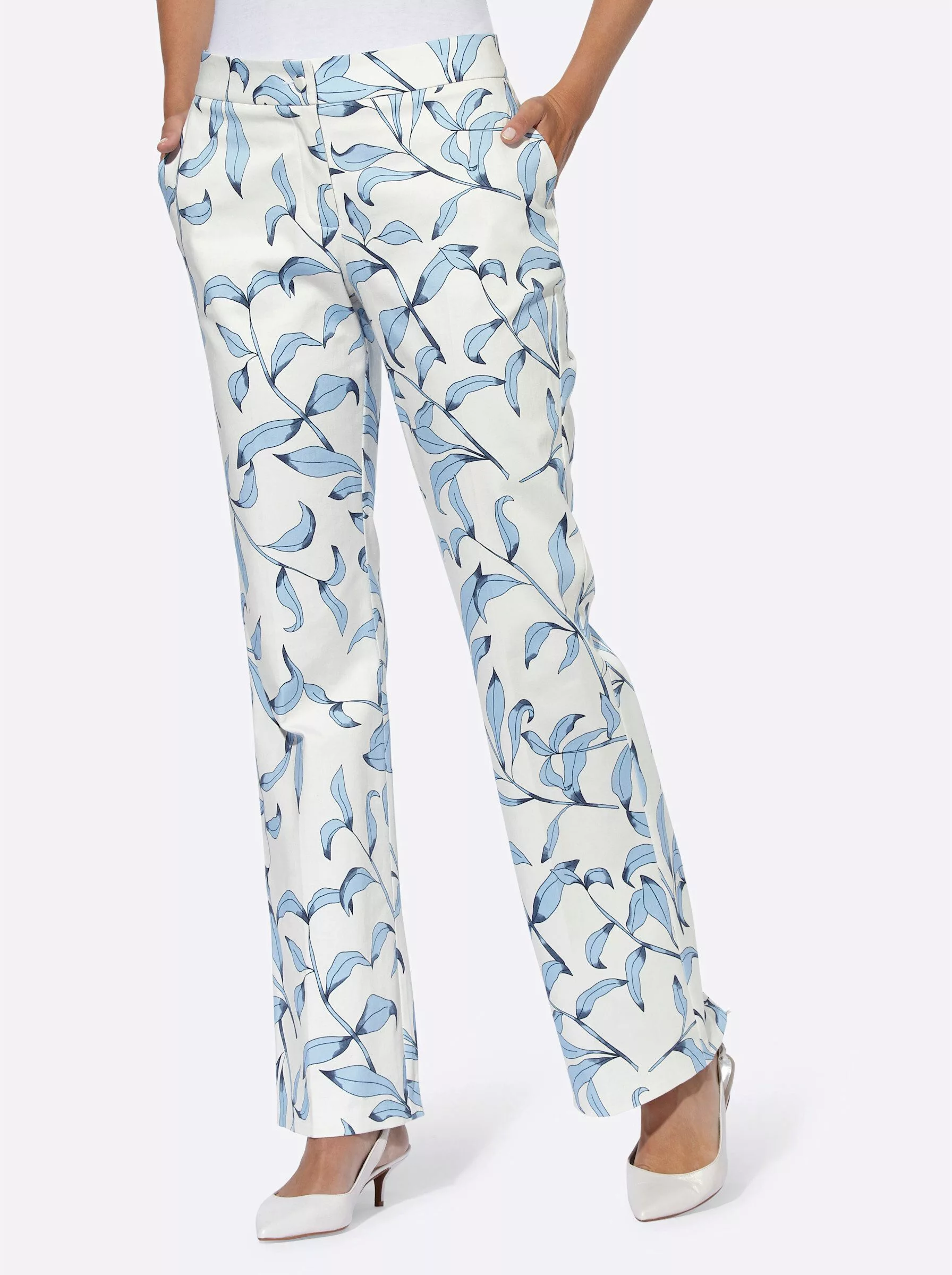 heine Jerseyhose Druckhose Innenbeinlänge ca. 81 günstig online kaufen