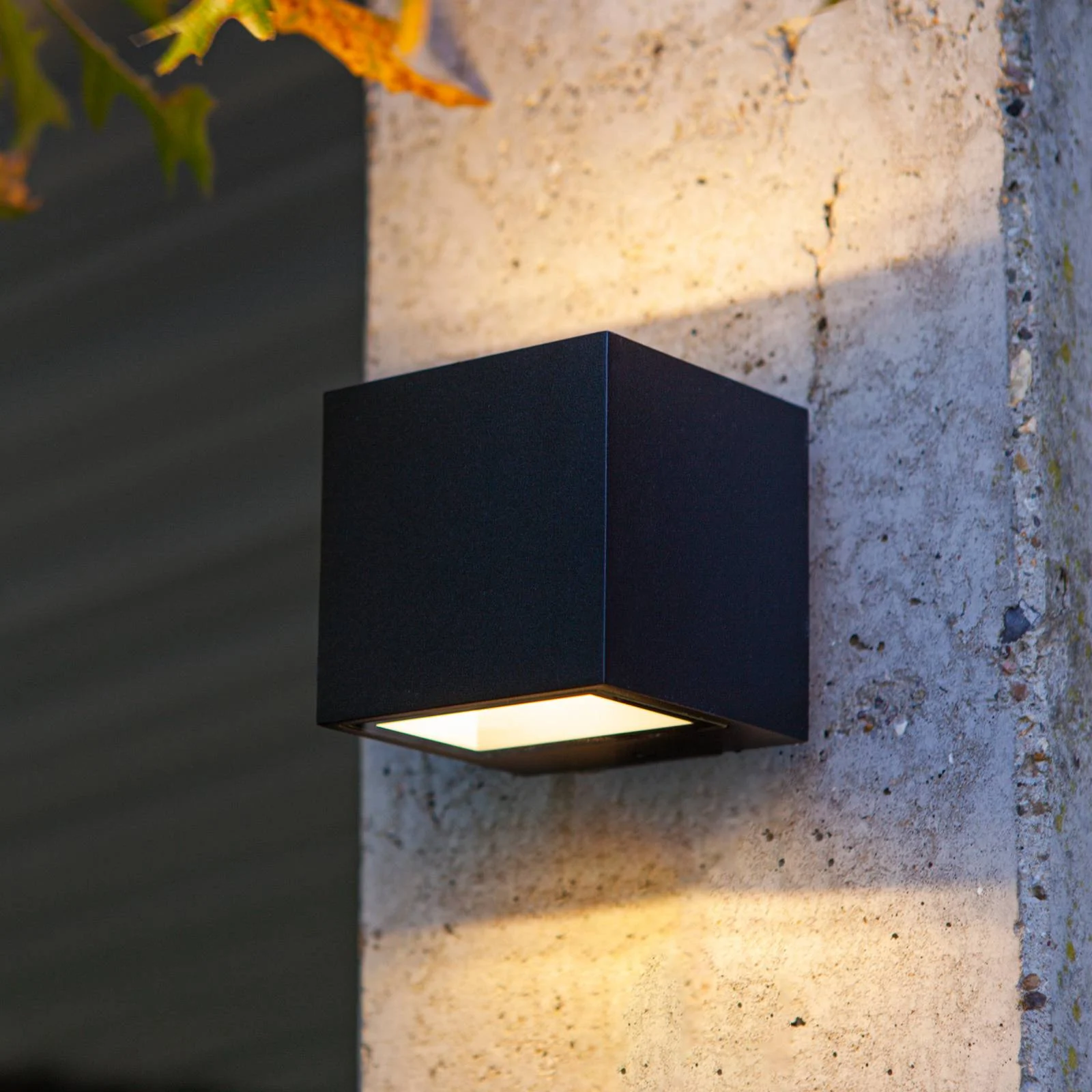 LED Wandleuchte Gemini in Schwarz-matt 9W 850lm IP54 günstig online kaufen