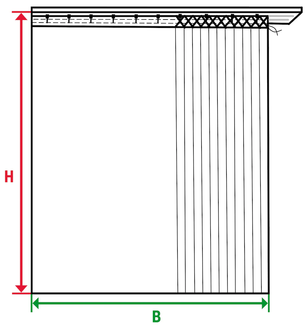 APELT Gardine »Avalon«, (1 St.), HxB: 245x134, Avalon, Fertigschal mit Univ günstig online kaufen