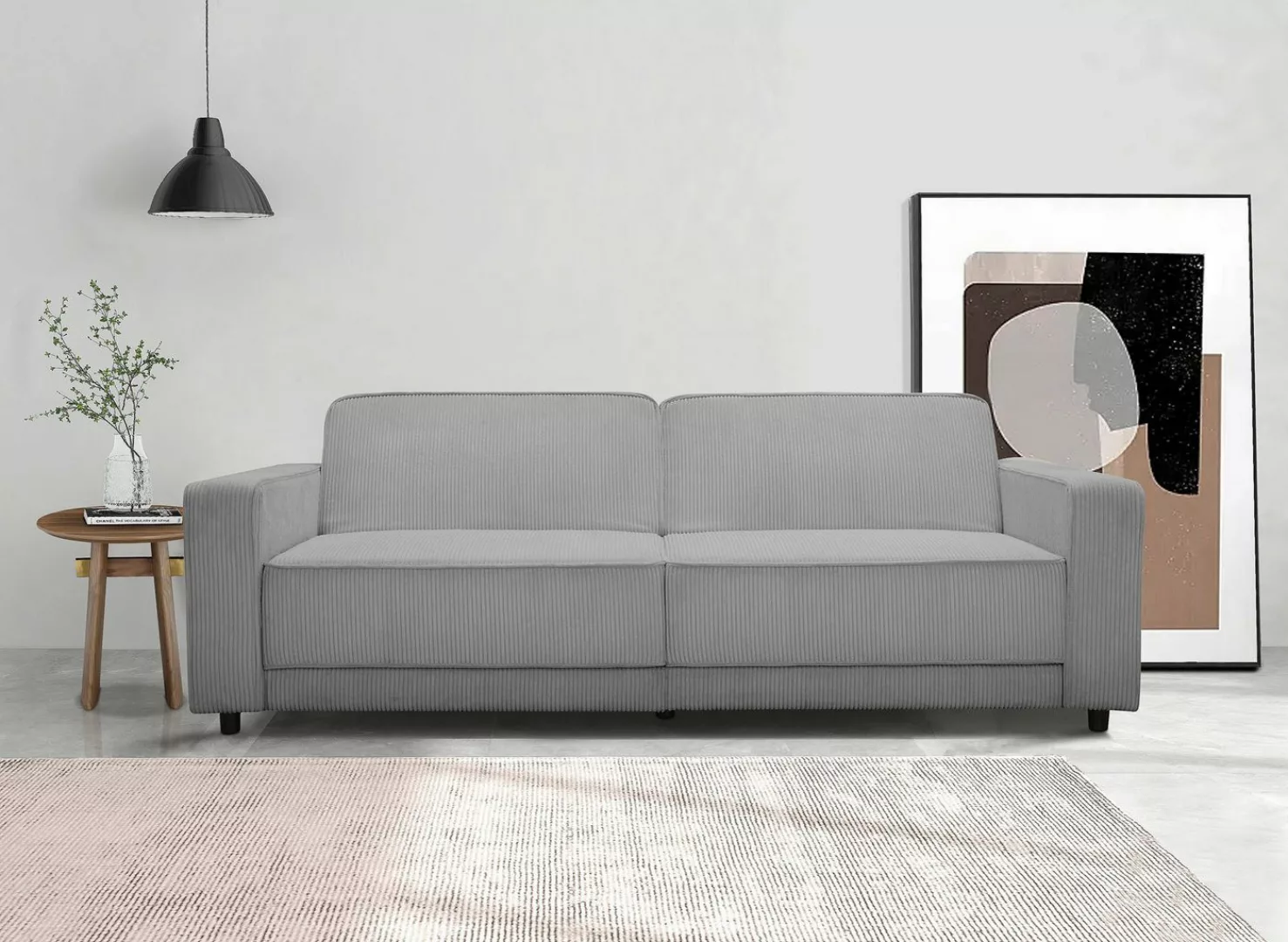 Dorel Home 3-Sitzer Allie Schlafsofa 225 cm, Bett-Funktion (108/190cm), tre günstig online kaufen