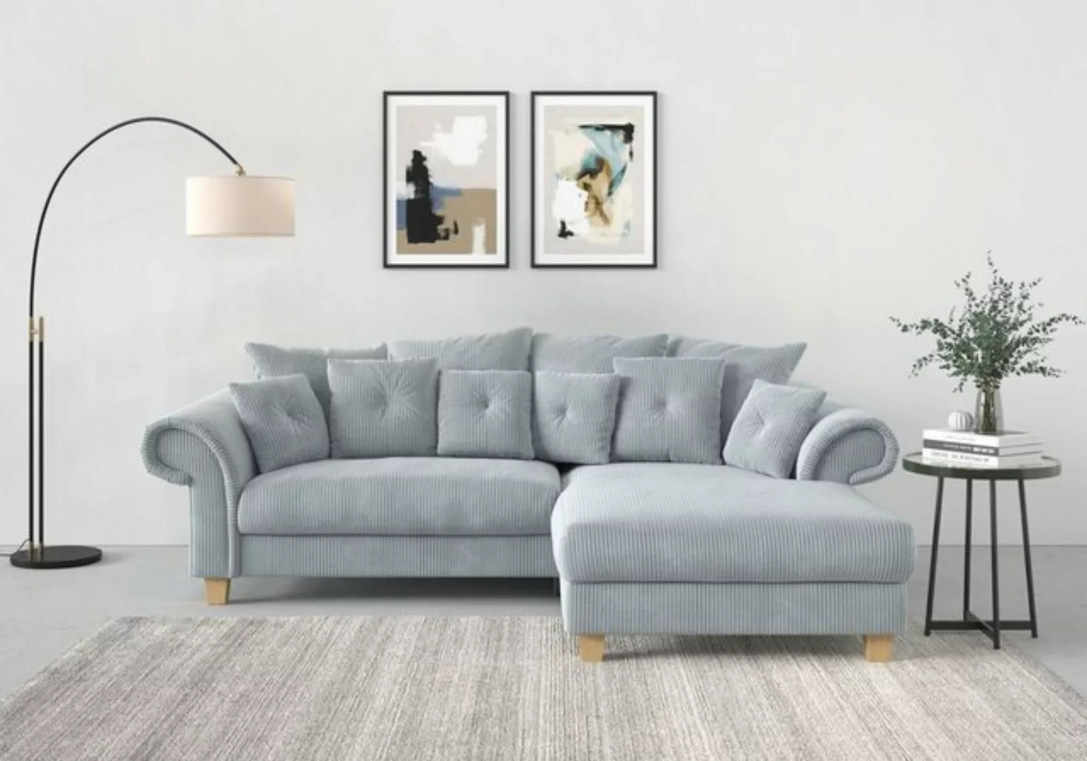 Home affaire Ecksofa "Queenie", (2 St.), Sitzkomfort, zeitloses Design, ink günstig online kaufen