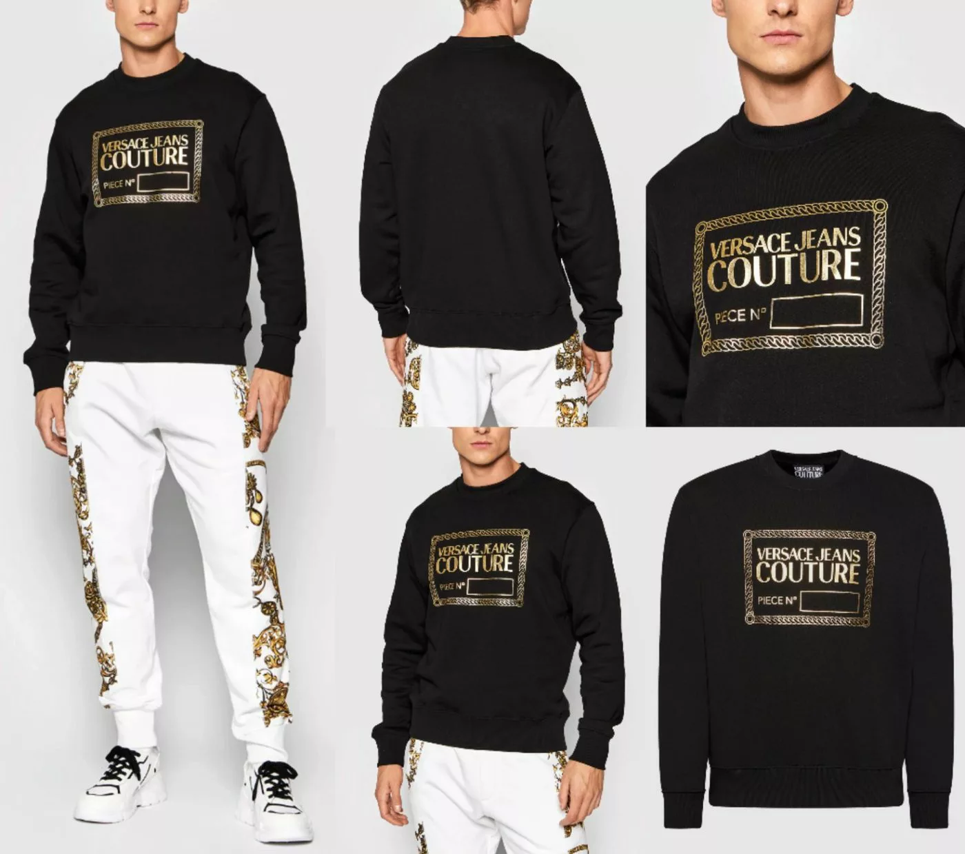 Versace Sweatshirt VERSACE JEANS COUTURE Gold Piece Sweater Sweatshirt Pull günstig online kaufen