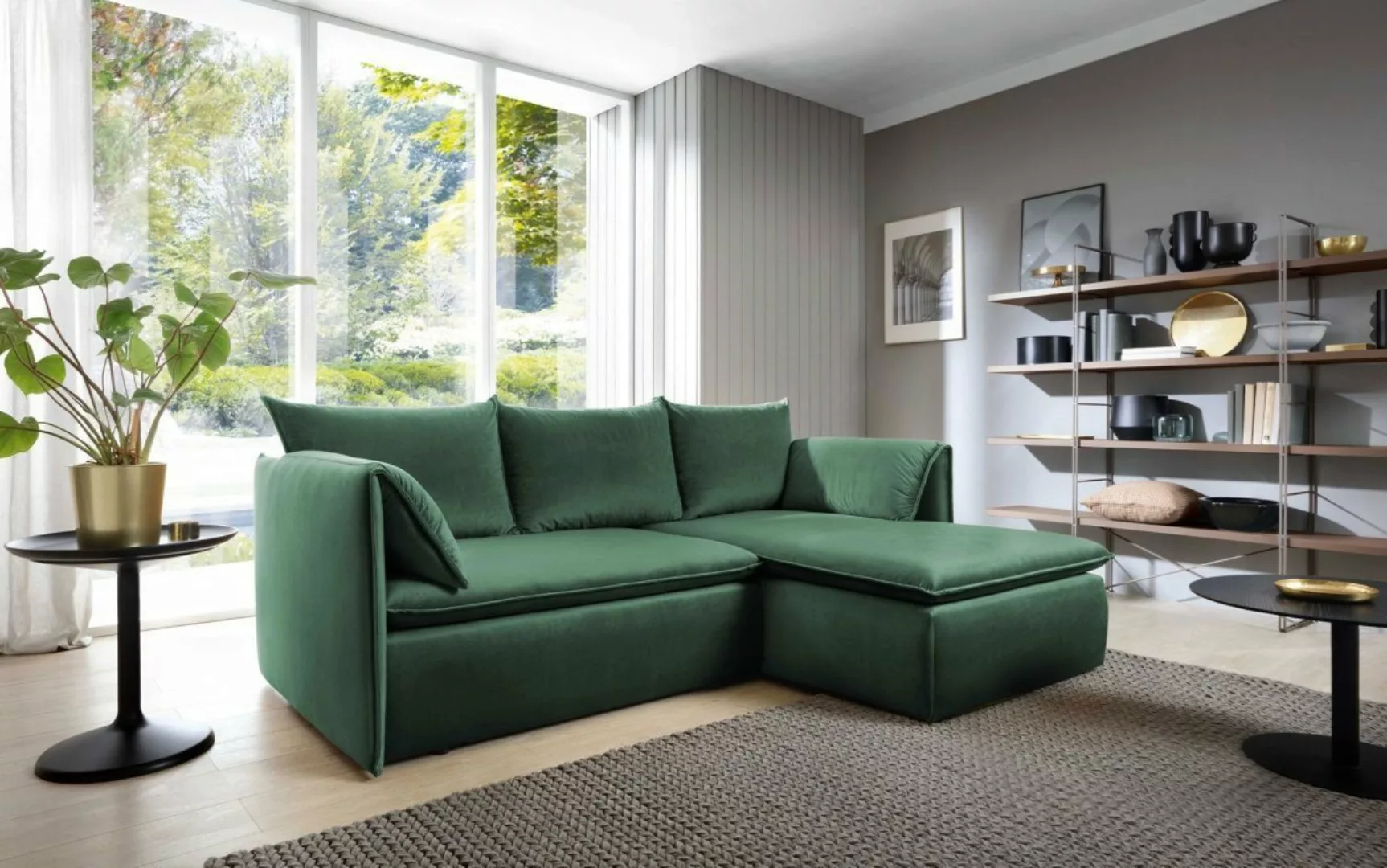 Luxusbetten24 Sofa Designer Sofa Ava, aus echtem Samt günstig online kaufen