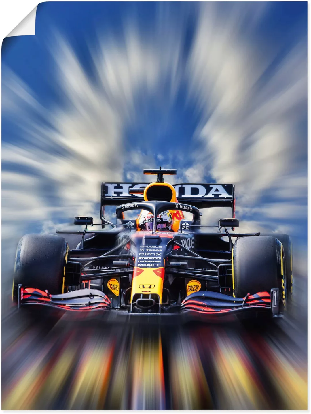 Artland Wandbild "Max Verstappen - Weltmeister der Formel1", Auto, (1 St.), günstig online kaufen