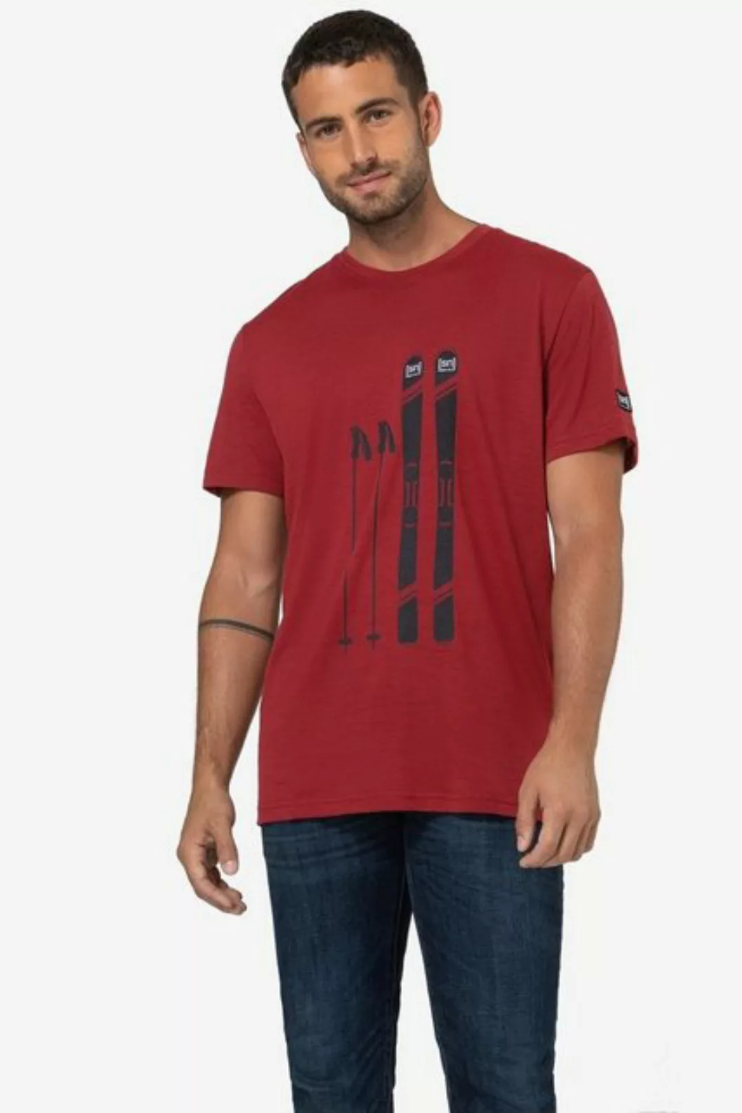 SUPER.NATURAL Print-Shirt Merino T-Shirt M SKIING GEAR TEE feinster Merino- günstig online kaufen